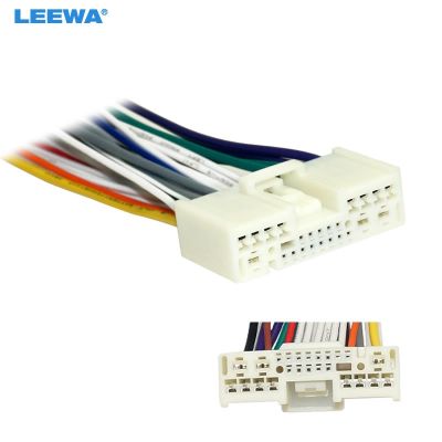 【hot】❂❉◈  LEEWA Car Audio Radio 24Pin Male Wiring Harness for 3/5/6/CX-4/CX-5 Aftermarket Stereo Wire Plug Cable  6474