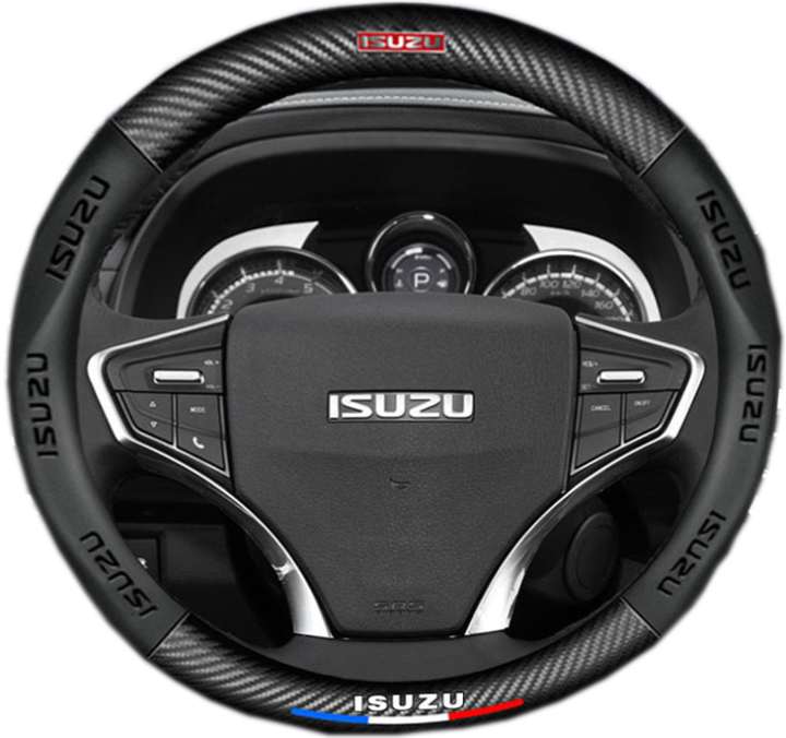 Suitable For ISUZU Steering Wheel Cover Leather ISUZU DMAX MUX Carbon suitable-for-isuzu-steering-wheel-cover-leather-isuzu-dmax-mux-carbon