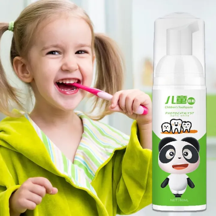 12.12 Kid 39;s Foam Toothpaste No Fluorine Fruit Flavor Teeth Cleansing ...