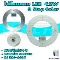 ไส้โคม กลม LED 42W 3 Step Color (A-24) * ยกลัง 30 ชิ้น *