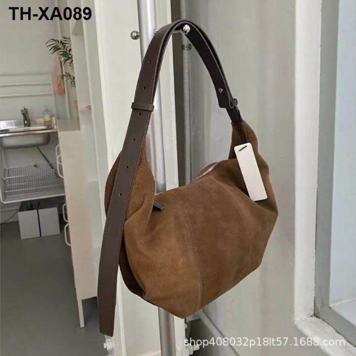 2022-dumplings-bump-south-korean-classic-high-capacity-frosted-design-feeling-fold-female-single-shoulder-bag