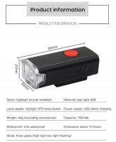 Usb Led ชาร์จจักรยานไฟหน้าจักรยาน H Ead Light ด้านหน้าด้านหลังโคมไฟขี่จักรยาน