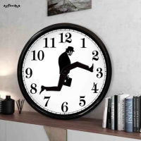 SUC Inspired Silly Walk Wall Clock Creative Silent Mute Clock Wall Art For Home Living Room Decor