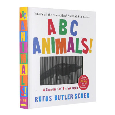ต้นฉบับหนังสือภาษาอังกฤษสำหรับเด็ก3Dหนังสือการ์ตูนABCสัตว์!: A Scanimationสมุดวาดภาพระบายสีสำหรับเด็กสัตว์ABC: ลอยและShadowภาพเคลื่อนไหวหนังสือเด็กBabหนังสือบรรลุธรรมปกแข็ง