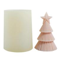 Christmas Tree Candle Mold Silicone Mold For Candle Making 3D Christmas Star Pine Tree Handmade Mould For Aromatherapy Wax Resin Casting Soap latest