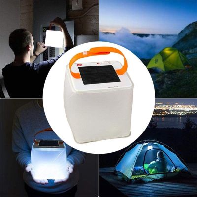 Inflatable Outdoor Solar Camp Lamps Portable Waterproof Emergency Light Packable Led Camping Lantern LED Tent Light