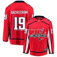 ┇ g40349011chao 037A เสื้อยืดแขนยาว พิมพ์ลาย NHL Washington Capitals Home Away Jersey Backstrom Hockey พลัสไซซ์