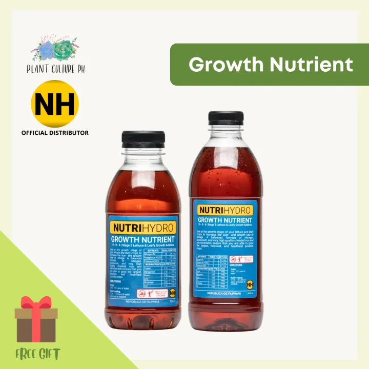 NutriHydro Growth Nutrient 500ml By Plant Culture PH | Lazada PH