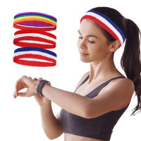 ผ้าฝ้าย Pihu-11pc Sweatband Mens แถบคาดศีรษะกีฬาที่มีสีสันลายยืดหยุ่นกีฬา Sweatband ฟิตเนสออกกำลังกายยิมวิ่งเทนนิส Headwrapd48-58