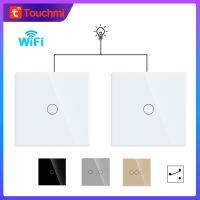 【CW】✆┇  Stair Switches Tuya WiFi Sensor Lights Interruptor 2way Glass Panel