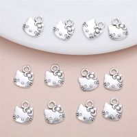 50PCS Delicate Lovly Kitten Accessories Charm for Women 39;s Personalized DIY Jewelry Making Pendant Necklace