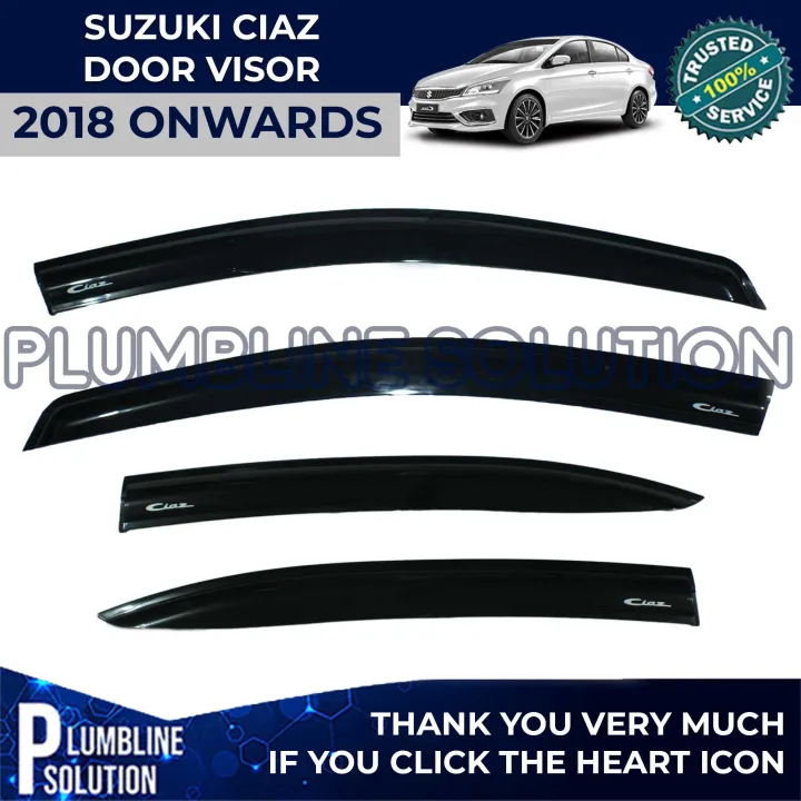 Rain Gutter Rain Visor Suzuki Ciaz 2018 2019 2020 / Car Accessories ...