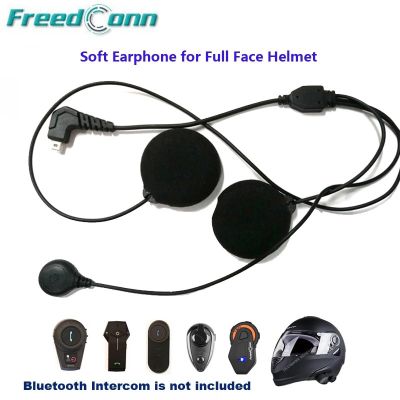 Freedconn รถจักรยานยนต์อินเตอร์คอมหูฟังไมโครโฟนหูฟังชนิดนุ่มสำหรับ T-COMVB TCOM-SC FDC-01VB หมวกคลุมเต็มหน้า COLO TMAX