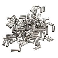 ✒✻✔ 100PCS Non-Insulated Wire Connector Ferrules Electrical Cable Terminal Copper Bare Tinned Crimp Terminal 0.5mm2-16mm2 22-10 AWG