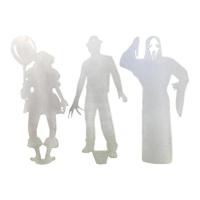 Garden Silhouette Halloween Party Theme Decoration Metal Outdoor Scary Atmosphere Garden Decorative Floor Insert Lawn Stakes polite