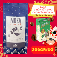 300gr Cà phê rang bơ Moka Đam Mê- Pha Phin - Coffee blend nguyên chất