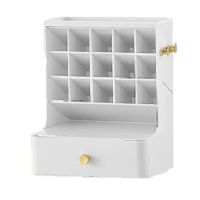 Three-Layer Desktop Cosmetic Organizer Bathroom Big Capacity Cosmetic Box Women Jewelry Lipstick Drawer Makeup Case