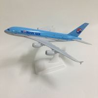 JASON TUTU 20cm Korean Air Airbus A380 Plane Model Airplane Model Aircraft Model 1:300 Diecast Metal planes toys Gift Collect