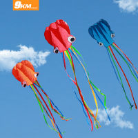 9KM DWLIFE Software Octopus Kite Outdoor Beach Park Single Line Kite with Long Colorful Tail for Kids Easy To Fly 4M 157-Inch