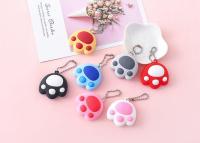 5cm Lovely cat paw keychain ornament Backpack hanging pendant Cartoon paw shape BagsDecoration ornament