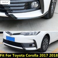 อุปกรณ์เสริมสแตนเลสสำหรับ Toyota Corolla 2017 2018ไฟตัดหมอกด้านหน้าโคมไฟเปลือกตาคิ้วมุมตกแต่งแถบปกชุดตัด