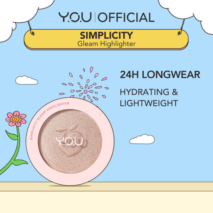 6.6 YOU Simplicity Gleam Highlighter｜ Face Shimmer｜Smooth and Glow