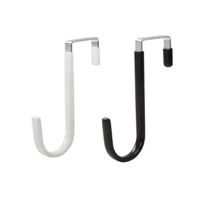 【YF】 Over the Door Hooks 6pcs Hanger with Rubber Prevent Scratches Heavy Duty Organizer for Bathroom Kitchen Room