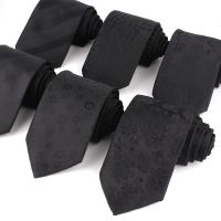 New Skinny Neck Ties For Men Women Black Color Tie Suits Floral Slim Tie For Wedding Business Groomsman Necktie Good Gifts