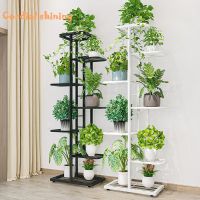 Cordlal Flowers Iron 6/7/8Layers Holder Storage Shelf Pot Rack Organizer Garden Decoration