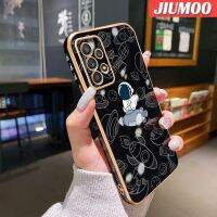 JIUMOO เคสโทรศัพท์ปลอกสำหรับ Samsung Galaxy A52 4G A52 5G A52s 5G เคสดีไซน์ใหม่อวกาศนักบินอวกาศลายการ์ตูนนิ่มกันกระแทกของแท้เคสป้องกันเลนส์กล้องคลุมทั้งหมดหรูหรา