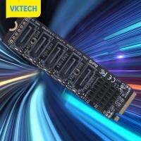 [Vktech] M.2 MKEY PCI-E ไรเซอร์การ์ด5/6การ์ดพอร์ตอะแดปเตอร์ M.2ไปยัง SATA แปลง3.0 6Gpbs SATA3.0ฟังก์ชั่นอะแดปเตอร์ที่รองรับ PM