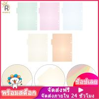 ROSENICE【Hot Sale】 10pcs A5 Binder Dividers ป้ายใส่แท็บพลาสติกหลากสีสำหรับ Office