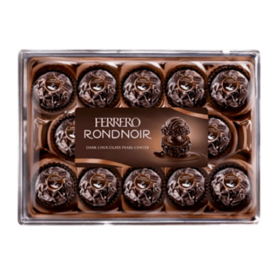 [พร้อมส่ง] Ferrero Rondnoir Dark Chocolate เฟอร์เรโร่ ราวนัวร์ ดาร์กช็อกโกแลต กล่อง 14 ชิ้น
