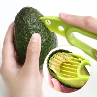 3 In 1 Avocado Slicer Shea Corer Fruit Peeler Cutter Pulp Separator Plastic Knife Vegetable Tools Gadgets