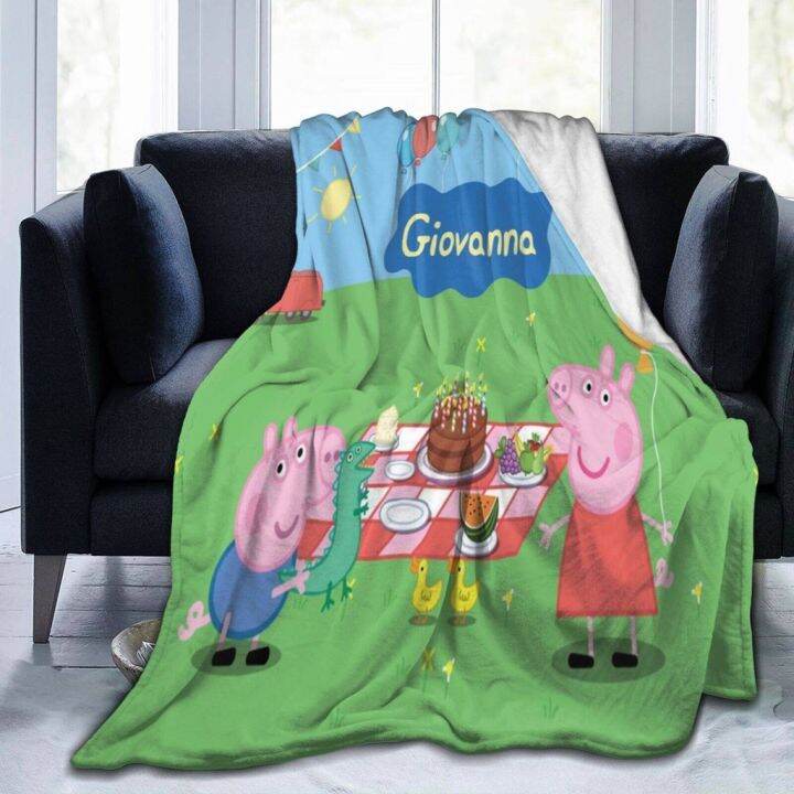 Pig Birthday Peppa Baby blanket adult and New Blanket (60 x 50