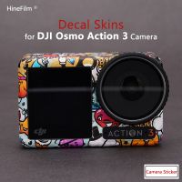 เคสสติ๊กเกอร์ติดบนตัวเครื่อง Action3 Osmo DJI Osmo Action 3กล้องแอคชั่นแคมเมราฟิล์มครอบป้องกันสติ๊กเกอร์ห่อตัว