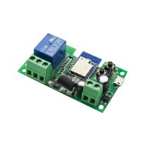 1 Pcs Wifi Switch Smart Home Motor Controller One Way Module 10A Rele Relay Controller DC/AC 7-32V Smart Life Jog Self-Locking Relay Module