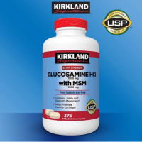 KIRKLAND GLUCOSAMINE บำรุงกระดูก ไขข้อ ข้อต่อ Kirkland : Glucosamine 1500mg + MSM 1500mg ขวดใหญ่ 375 เม็ด (EXP DEC 2024)