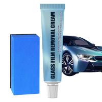 Car Oil Film Cleaner Cleaning Paste Car Oil Film Dirt Remover With Sponge Water Stain Remover For Car Windshield Glass Removes Cleaning Tools