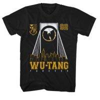 Hot sale WU-TANG CLAN band graphic Mens 100% Cotton Round Neck Short Sleeve T-Shirt  Adult clothes