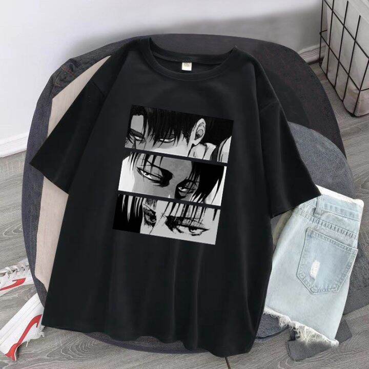เสื้อยืด-แขนสั้น-ลายการ์ตูนอะนิเมะญี่ปุ่น-โอเวอร์ไซซ์-แฟชั่นสำหรับผู้หญิง