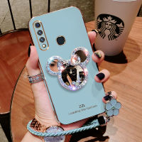 เคสสำหรับ VIVO โทรศัพท์ Y12 Y15 Y11 Y17พร้อมกระจกและสายคล้องสั้น