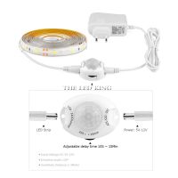 Waterproof DC 12V PIR Motion Sensor LED Strip light sensor tape ribbon Bedroom Night Light 1M 2M 3M 4M 5M +220V 2A Power Supply LED Strip Lighting