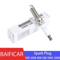 brand new Brand New Genuine 4 Pcs Spark Plug 5960G4 596092 (4 Piece) For Peugeot 508 3008 408 308 308S 2008 Citrioen C6 C5 C4L 1.6T