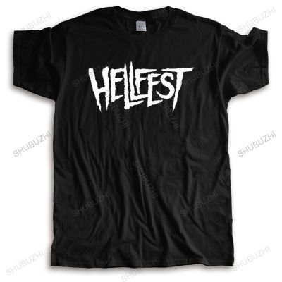 Hot sale men nd t shirt Fashion Hellfest S M L XL Cotton Short Sleeves Mens Black T-Shirt Men Print Cotton Short Sleeve