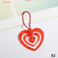 Zidouke จี้หัวใจกลวงตกแต่งอัลบั้มรูปพวงกุญแจอัลบั้มพวงกุญแจกระเป๋าพวงกุญแจตกแต่งกุญแจ