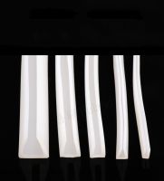 Solid Silicone Rubber Sealing Strip White Silicone U Shape High Temperature Resistant Non slip and Waterproof