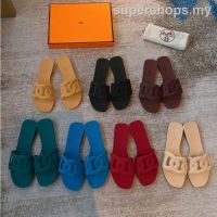 [EUR SIZE] HER MES 2023 new womens shoes high quality pig nose jelly sandals box packaging