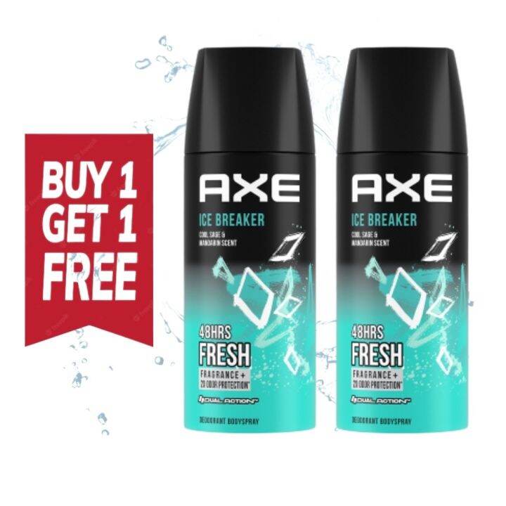 COD AXE 135ml Deodorant Body Spray ICE BREAKER Scent (Buy 1 Take Promo) Lazada PH