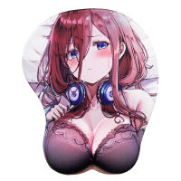 Sovawin Sexy Mouse Pad For The Quintessential Quintuplets Nakano Anime 3D Breast Mousepad Wrist Rest Silicone Creative Mouse Mat